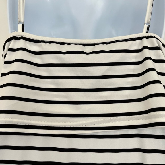 CUPSHE White Black Stripe Scoop Neck Sleeveless Maxi Dress Coverup - Picture 5 of 16